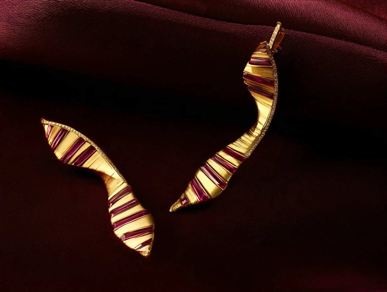 The Fang · diamond earrings